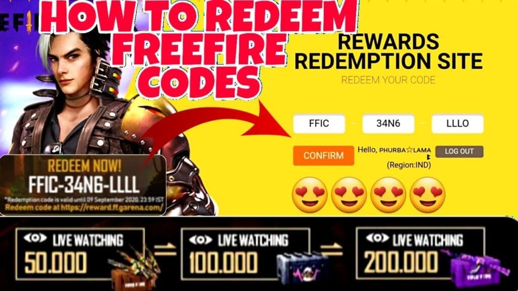 Free Fire India Official Redeem Code
