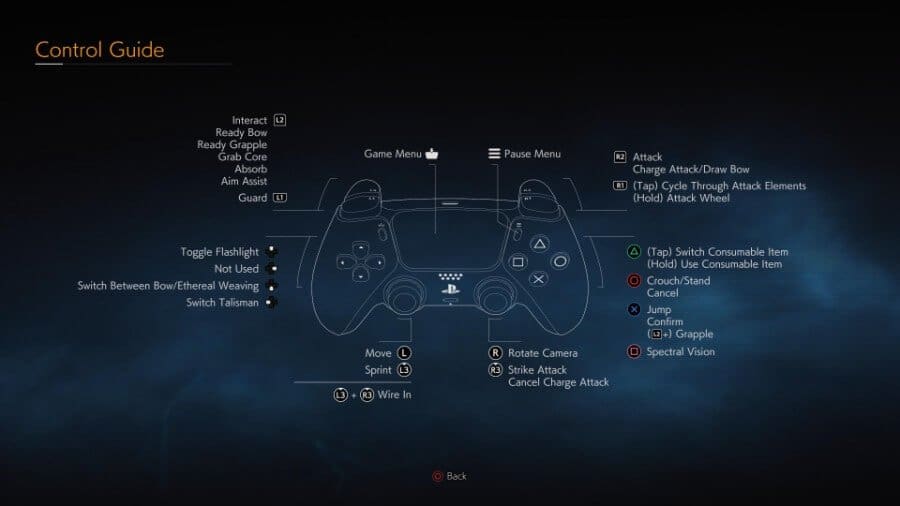 Ghostwire Tokyo Controller Settings