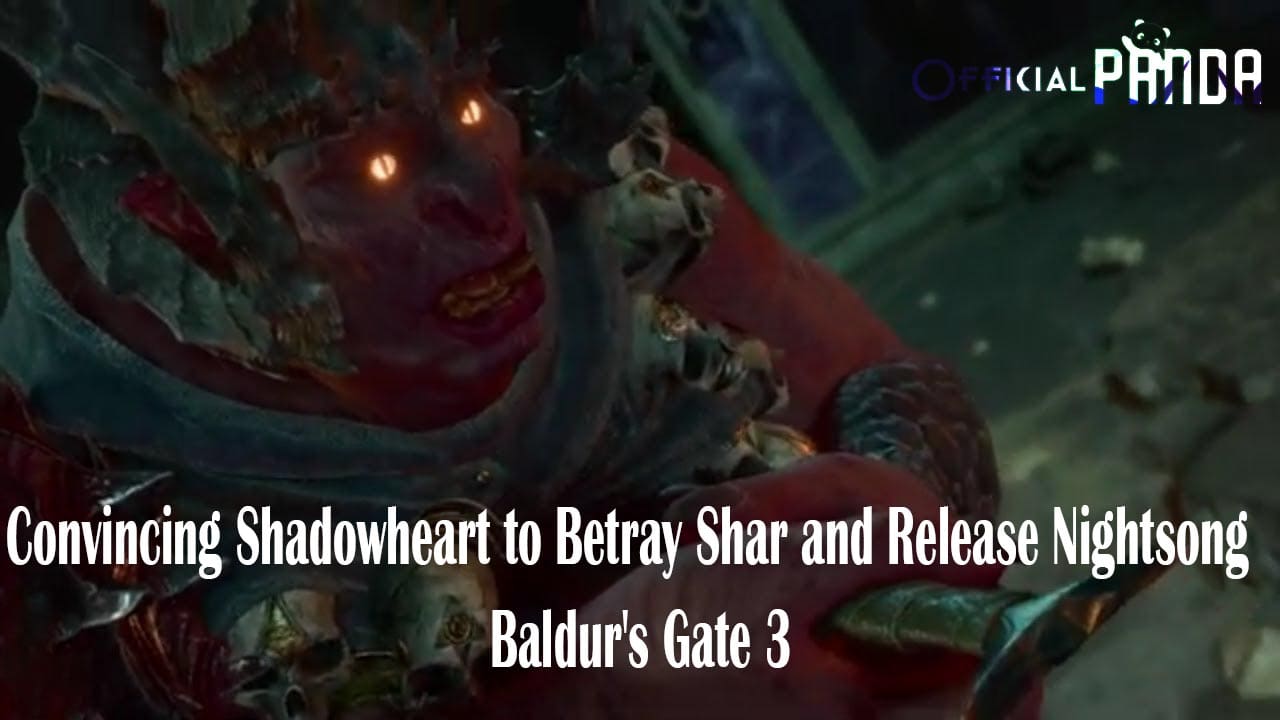 Convincing Shadowheart to Betray Shar and Release Nightsong | Baldur's Gate 3