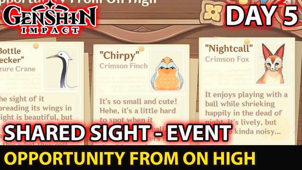 Genshin Impact Shared Sight Event Day 5 Opportunity From on High