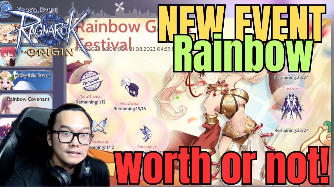 New Event Rainbow Gatcha & Rainbow Covenant!! Ragnarok Origin