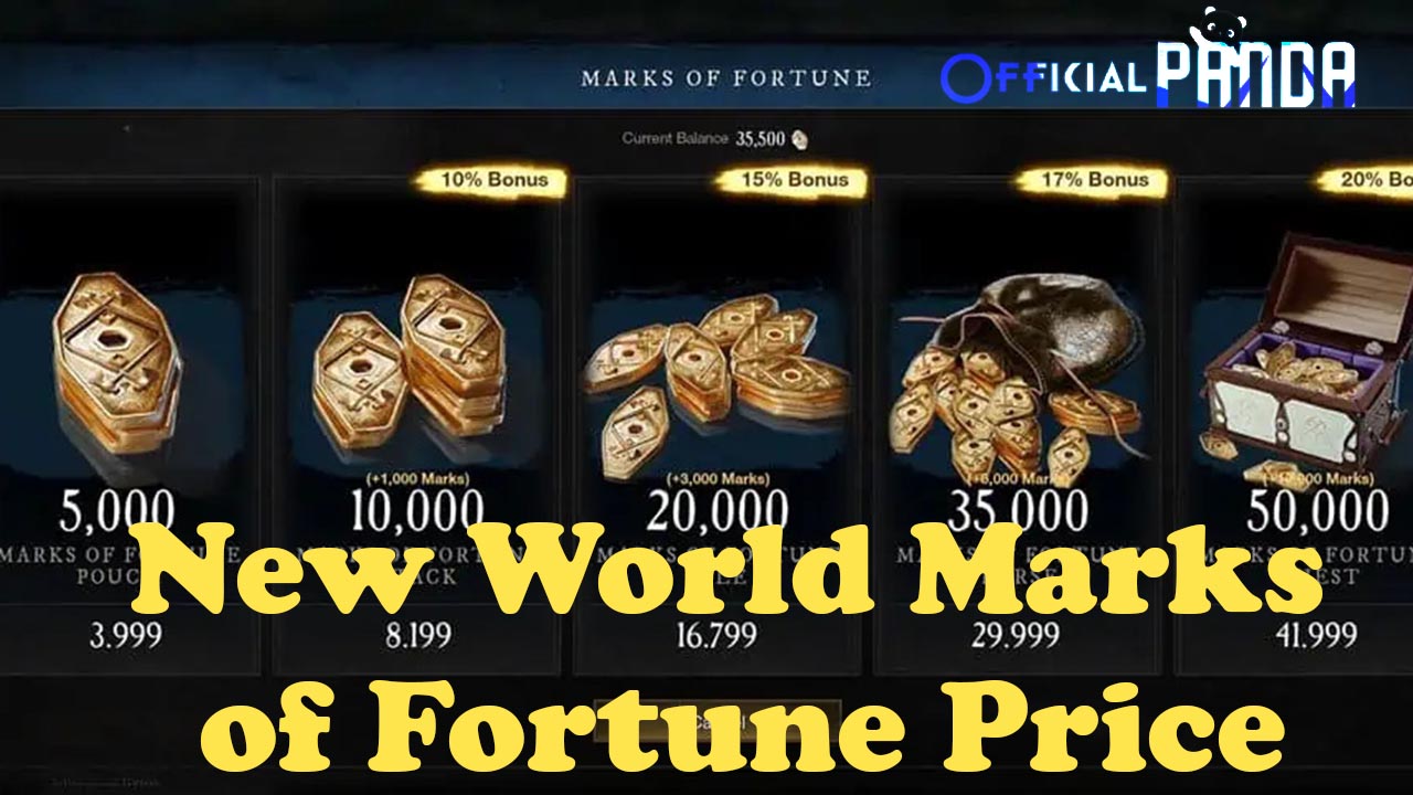 New World Marks of Fortune Price