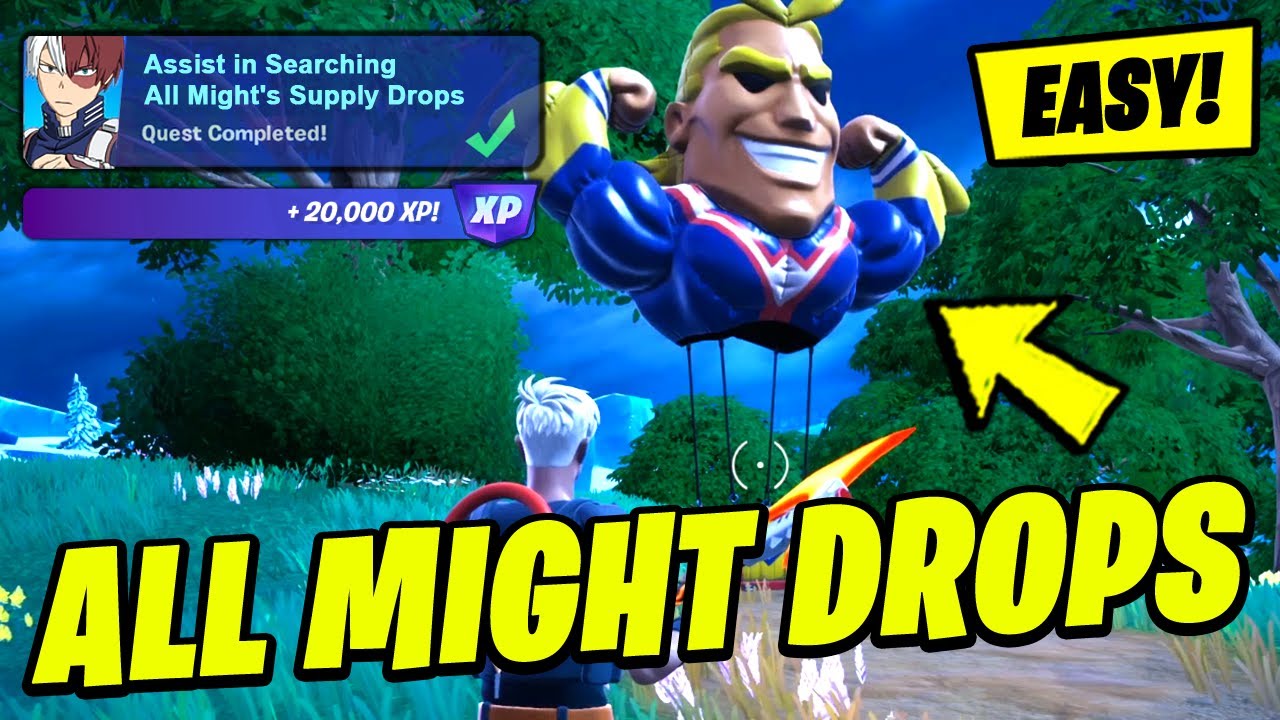 Assist in Searching All Might's Supply Drops fortnite