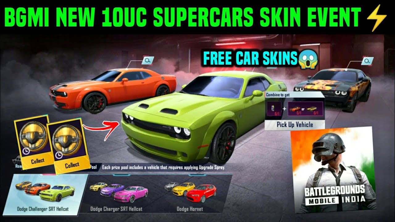 How to Get New Dodge Supercar Skin in BGMI: FREE!