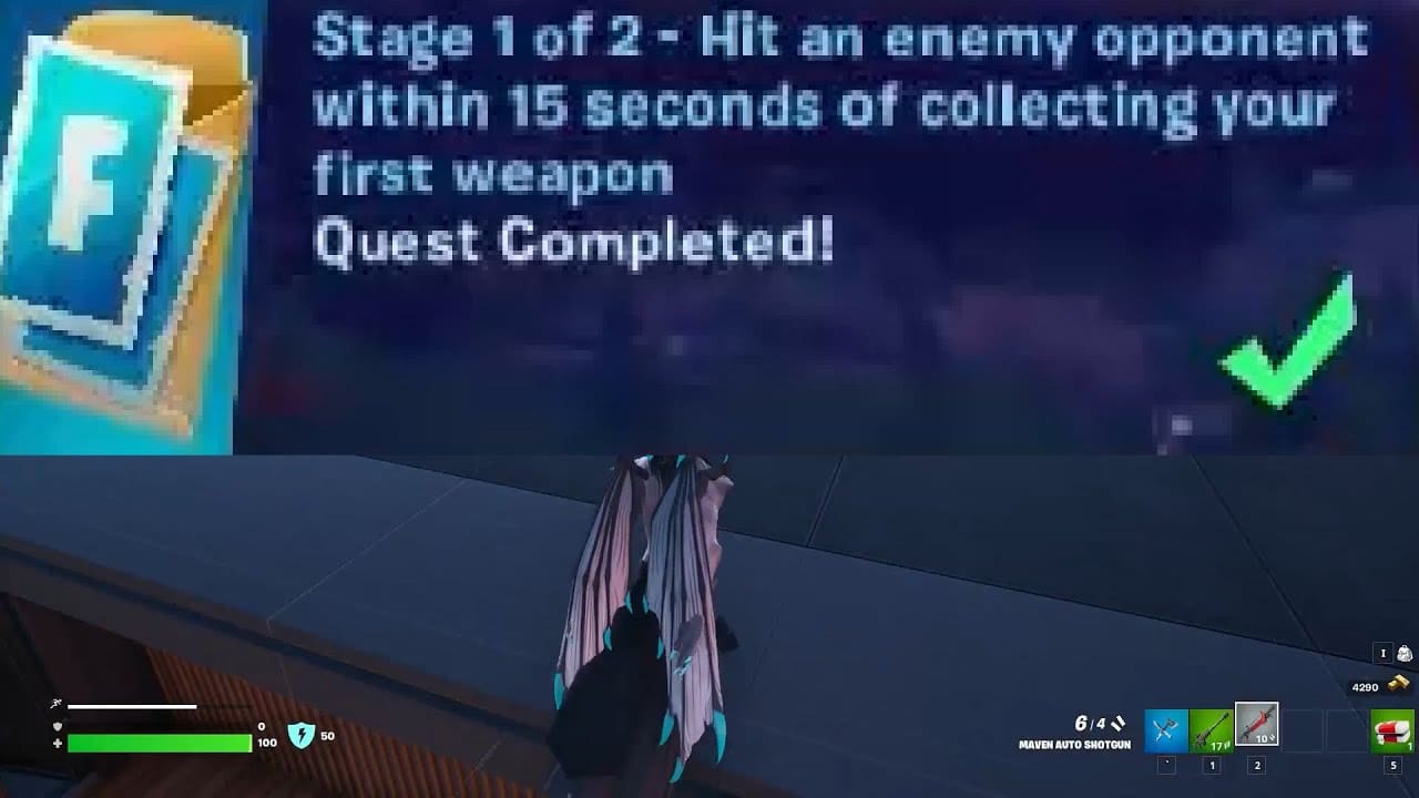 Hit an Opponent Within 15 Seconds of Collecting Your First Weapon