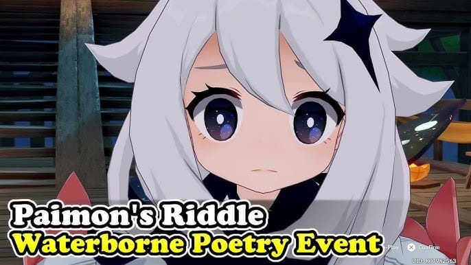 Paimon's Riddle in Waterborne Poetry Event Phase 1 Genshin Impact