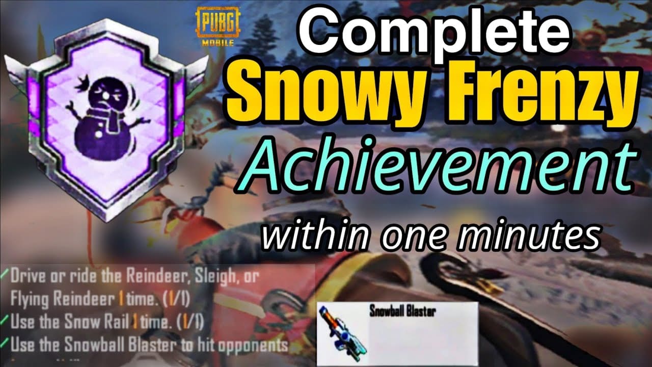  How to Complete Snowy Frenzy Achievement BGMI 