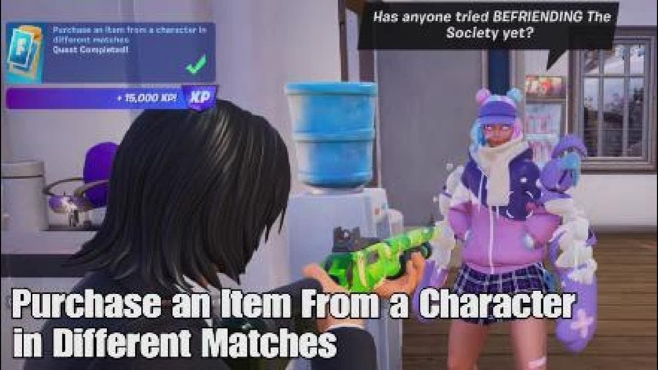  How to Purchase an Item from a Character in Different Matches Fortnite?  