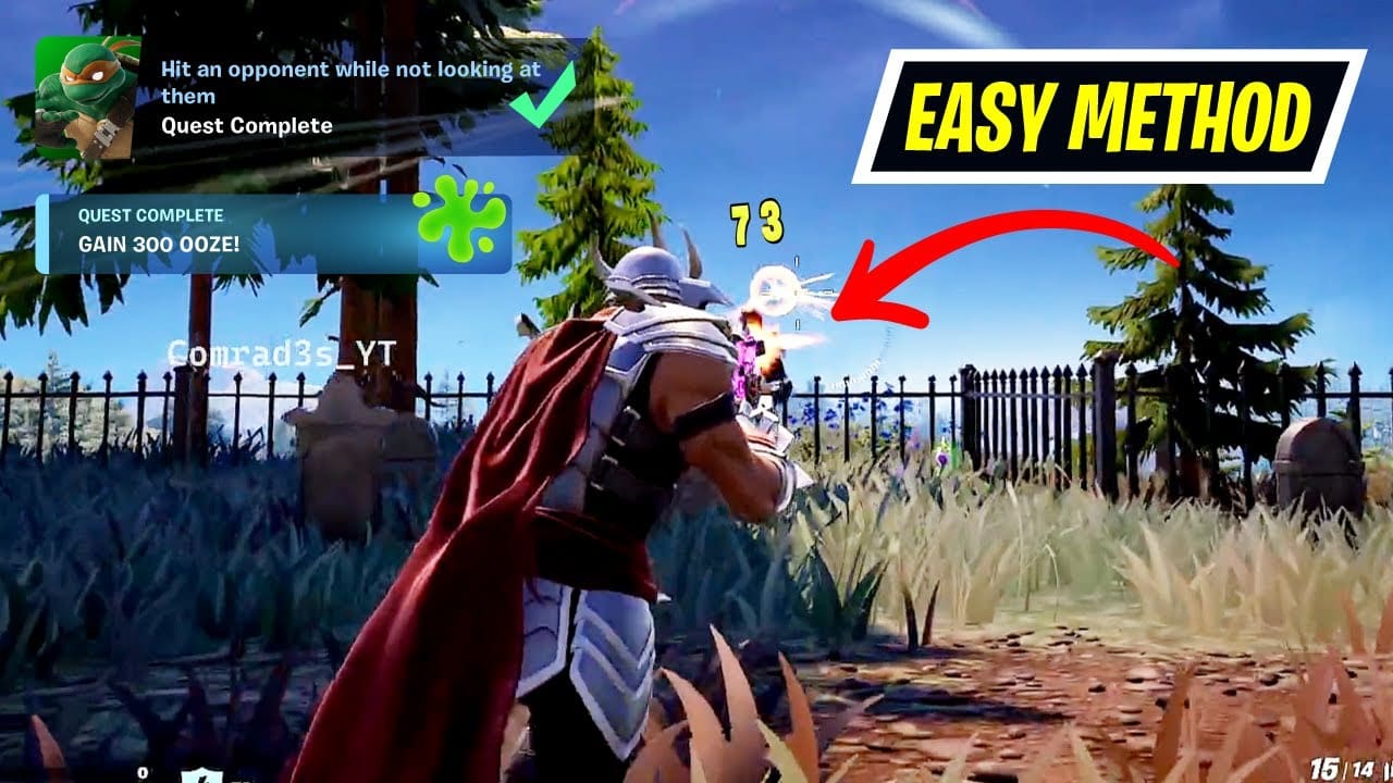  How to Hit an Opponent While not looking at them in Fortnite?