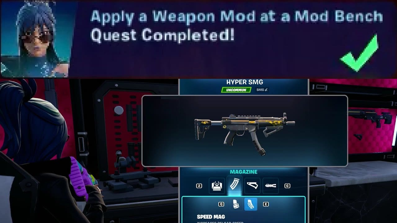  How to Apply Weapon Mods at Mod Bench in Fortnite?
