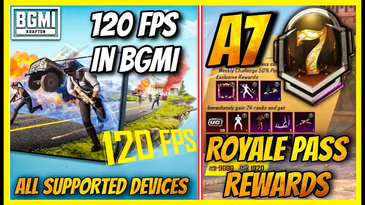 BGMI 3.2 Update A7 Royal Pass Rewards and Features! 2024