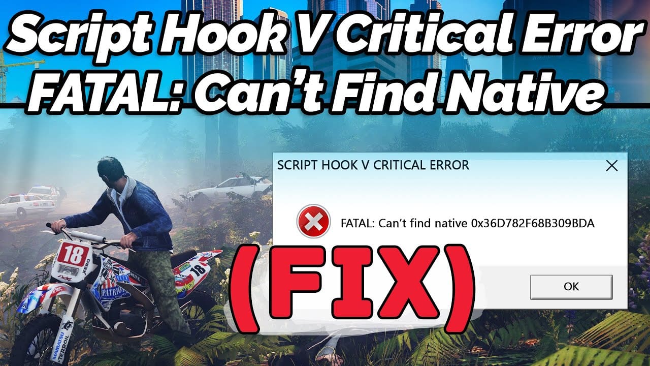  Script Hook V Critical Error in GTA V! Fix it Now 