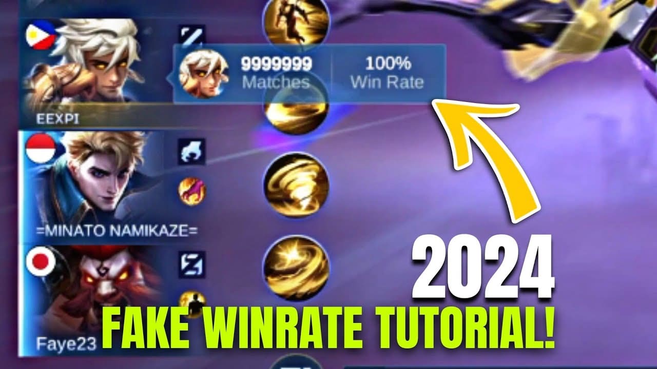 Fake Winrate Tutorial 2024 Mobile Legends Bang Bang: