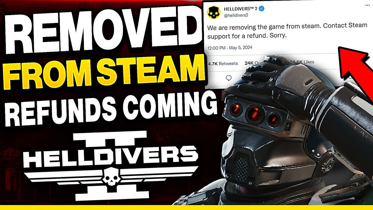  Why was Helldivers 2 removed from Steam? Check Out