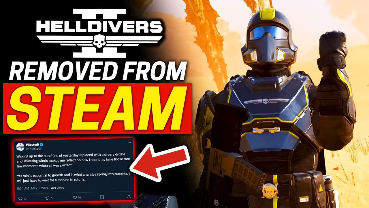  Why was Helldivers 2 removed from Steam? Check Out
